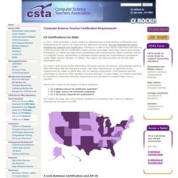 CSTA - U.S. State Requirements