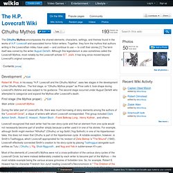 Cthulhu Mythos - The H.P. Lovecraft Wiki