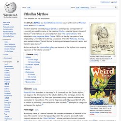 Cthulhu Mythos