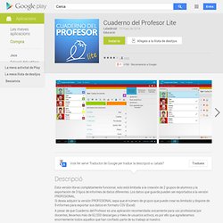 Cuaderno del Profesor Lite - Aplicacions d'Android a Google Play
