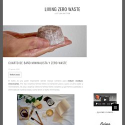 Cuarto de baño minimalista y zero waste
