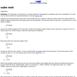 cube root