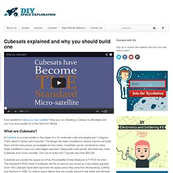 Cubesats explained and why you should build one