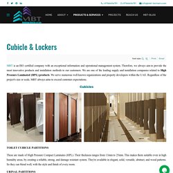 MBT - HPL Toilet Cubicles, Lockers, Benches and Urinal Partition