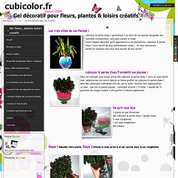 Du gel pour les plantes cubicolor & perles d'eau gel décoratif pour vase fleurs plantes loisirs créatifs décorations cristaux billes grains d eau