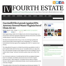 Cuccinelli Files Lawsuit Against EPA: Attorney General Wants Vir