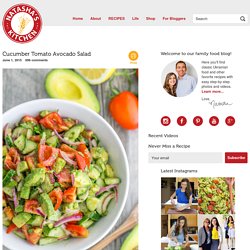 Cucumber Tomato Avocado Salad - NatashasKitchen.com