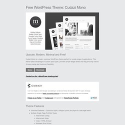Mono - Free WordPress Theme Download