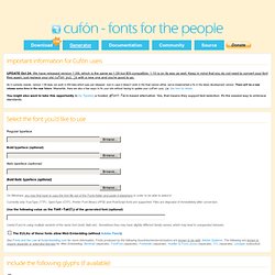 cufón - fonts for the people