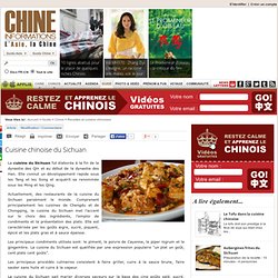 La cuisine chinoise du Sichuan