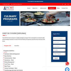 Chef De Cuisine Diploma - Professional Culnary Program