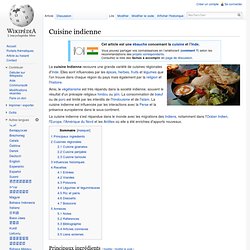 Cuisine indienne