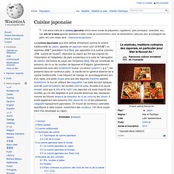 Japanese cuisine wiki