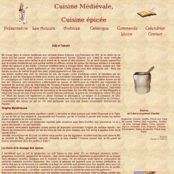 Cuisine médiévale, cuisine épicée