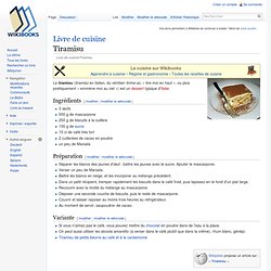 Livre de cuisine/Tiramisu