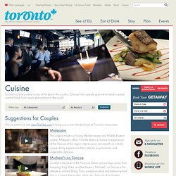 Tourism Toronto - Where to Eat
