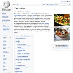 Thai cuisine