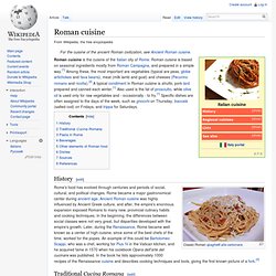 Roman cuisine