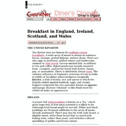 Digest: Breakfast in the United Kingdom