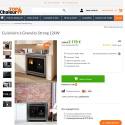 Cuisiniere Granules Design contemporain - Strong MBS 12 kw