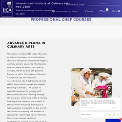Professional Chef Courses in India