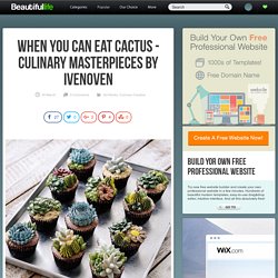 When You Can Eat Cactus - Culinary Masterpieces by Ivenoven