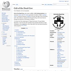 Cult of the Dead Cow