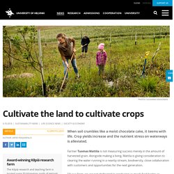 Cultivate the land to cultivate crops