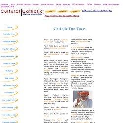 Catholic Fun Facts