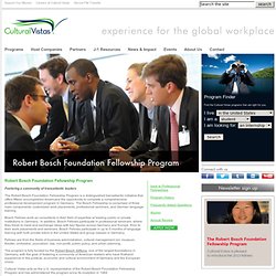 CDS International » Fellowships Abroad » Robert Bosch Foundation Fellowship Program