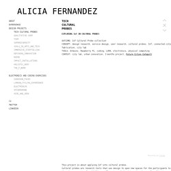 TECH CULTURAL PROBES - ALICIA FERNANDEZ