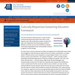 Culturally Responsive-Sustaining Education Framework