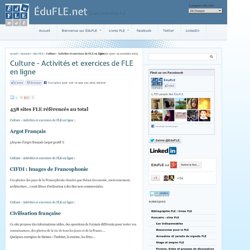 Culture - Activités et exercices de FLE en ligne