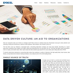 Data Driven Culture, Building a Data-Driven Organization