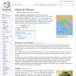 Culture de Villanova