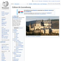 Culture du Luxembourg