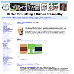 Culture of Empathy Builder: Carl Rogers