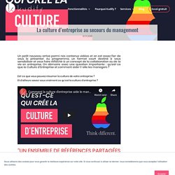 Vidéo - La culture d'entreprise