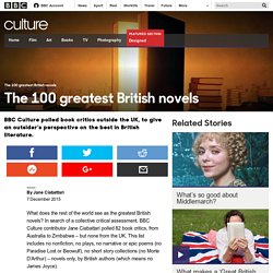 Culture - The 100 greatest British novels