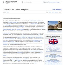 Culture of the United Kingdom