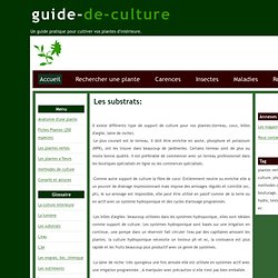 Guide de culture plantes