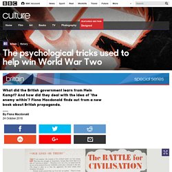 Culture - The psychological tricks used to help win World War Two