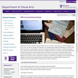 PhD in Art and Visual Culture - PhD in Art and Visual Culture - Western University