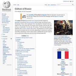 Culture of France