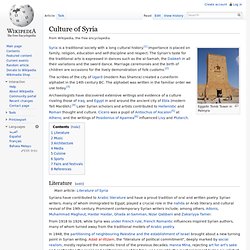 Culture of Syria