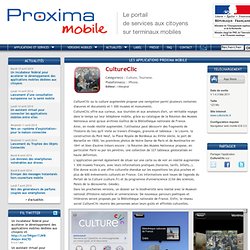 CultureClic sur Proxima Mobile