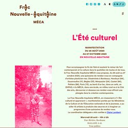 L'Été culturel - Frac Nouvelle-Aquitaine MÉCA