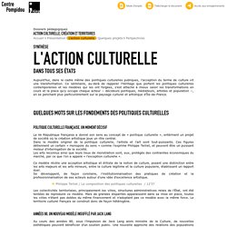 Action culturelle, création et territoires