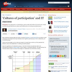 'Cultures of participation' and IT success