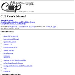 CUP User's Manual